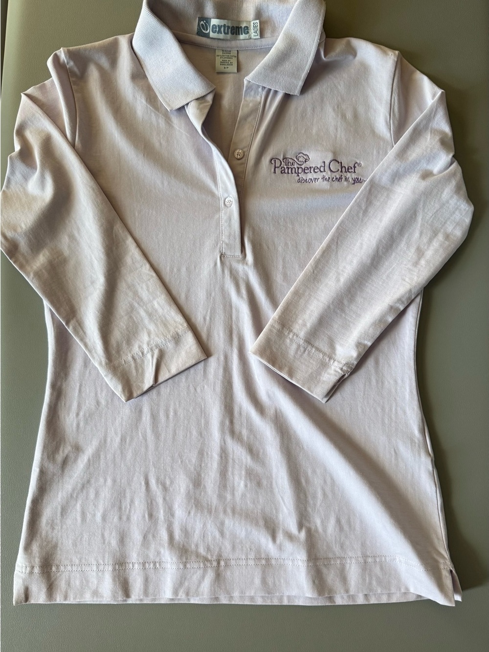 EUC Pampered Chef Consultant 3/4 and Long-Sleeve Logo Top Bundle XS & Small